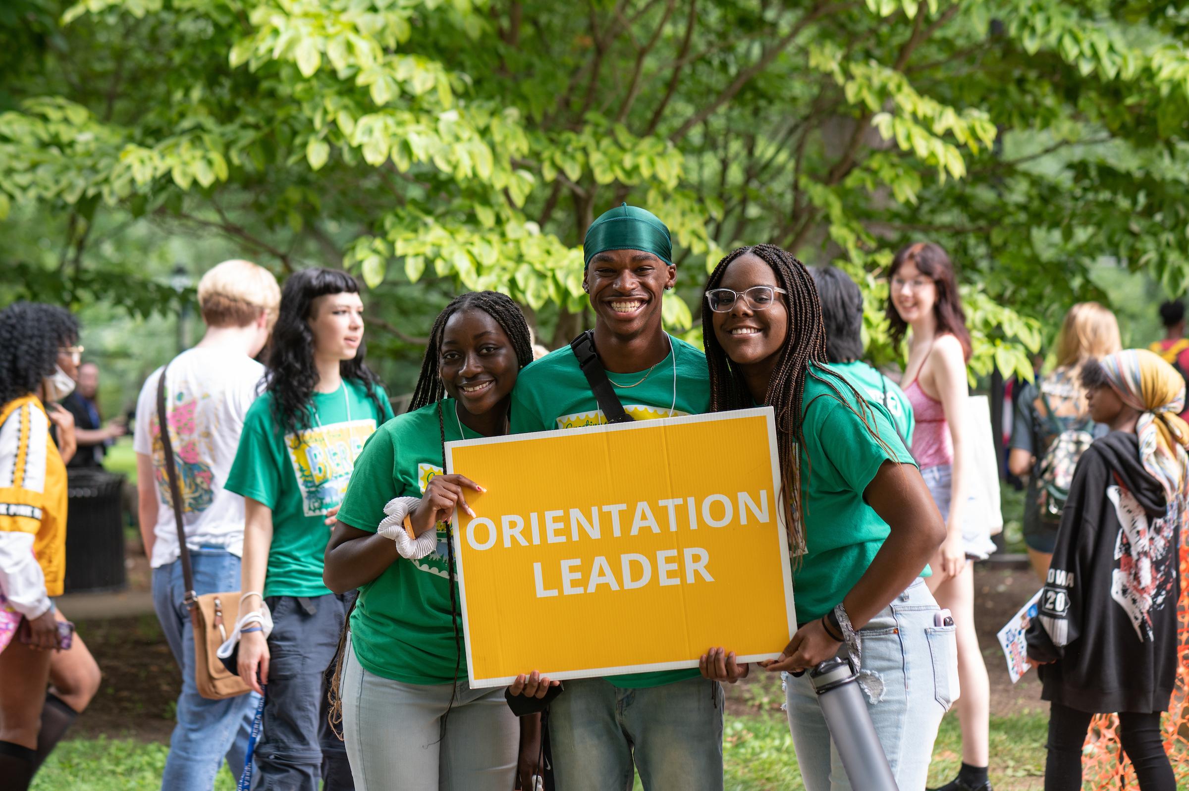 Orientation leaders at Berea College Move In Day